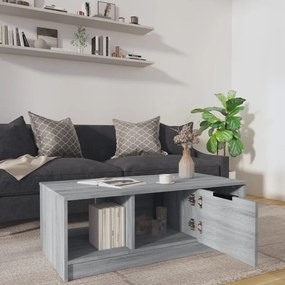 vidaXL Τραπεζάκι Σαλονιού Γκρι Sonoma 102x50x36 εκ. Επεξεργασμένο Ξύλο