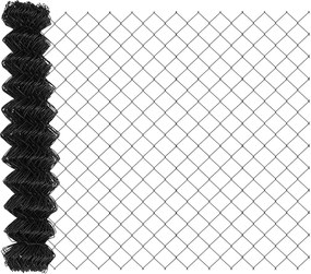 vidaXL Φράχτης αλυσίδας 10 x 1,4 μ Ατσάλι Γκρι