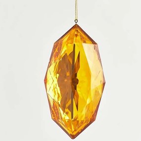 Χριστουγεννιάτικο Στολίδι Διαμάντι 600-44102 7x4,5x13,5cm Brown