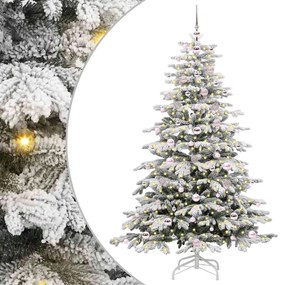 vidaXL Τεχνητό Χριστουγεννιάτικο Δέντρο με Άξονα Λευκό 180 cm