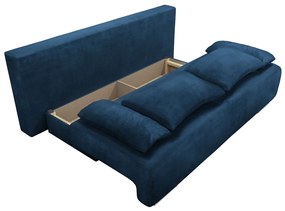 Καναπές Κρεβάτι Τριθέσιος GEORGIA Μπλε 194x93x72cm - Ύφασμα - 14560010