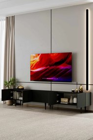 Έπιπλο Τηλεόρασης Μαύρο CLOTA 240x29x20