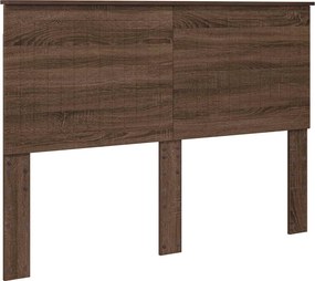 vidaXL Κεφαλάρι με κεφαλάρι Καφέ δρυς 140 cm Επεξεργασμένο ξύλο
