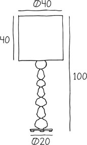 Επιτραπέζιο Φωτιστικό Black Sheik Ø20cm Μαύρο