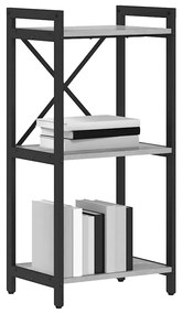 vidaXL Βιβλιοθήκη Γκρι sonoma 40 x 30 x 83 εκ Επεξεργασμένο ξύλο