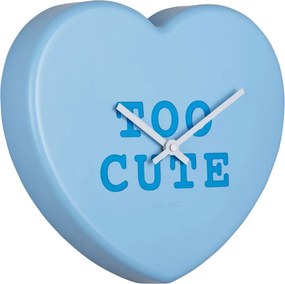 Ρολόι Τοίχου (27x6x30) Karlsson Heart Candy Soft Blue