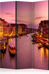 Διαχωριστικό με 3 τμήματα - City of lovers, Venice by night II [Room Dividers]