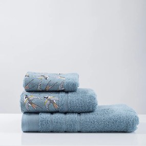 Πετσέτα Προσώπου (50x90) White Fabric Swallow Aqua 600gsm