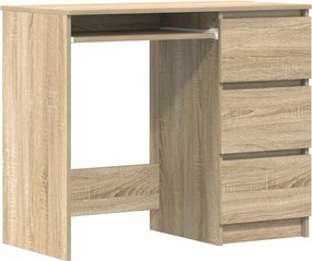 vidaXL Γραφείο Χρώμα Sonoma Δρυς 90 x 45 x 76 εκ. από Επεξ. Ξύλο
