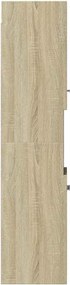 vidaXL Στήλη Μπάνιου Sonoma Δρυς 30 x 30 x 130 εκ. από Επεξ. Ξύλο