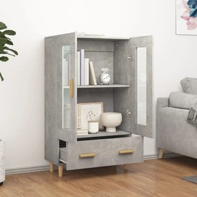 vidaXL Ντουλάπι Γκρι Σκυροδέματος 70x31x115 εκ. από Επεξεργασμένο Ξύλο