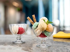 Glass Ice Cream Cup Set (2 Pieces) PB-51658 Transparent
