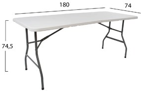 ΤΡΑΠΕΖΙ CATERING-ΣΥΝΕΔΡΙΟΥ HM5167 180Χ74Χ74 ΒΑΛΙΤΣΑ ΠΤΥΣΣΟΜΕΝΟ