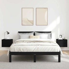 vidaXL Κομοδίνα 2 τεμ. Μαύρα 40 x 30 x 30 εκ. από Επεξ. Ξύλο
