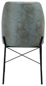 Καρέκλα Τραπεζαρίας Colette Fylliana Γαλάζιο - Καφέ 48x47x83εκ. 2αδα 48x47x83 εκ.