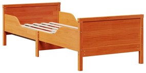 vidaXL Σκελετός Κρεβατιού Καφέ 80 x 200 cm Στερεά ξυλεία πεύκου