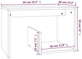 ΒΟΗΘΗΤΙΚΟ ΤΡΑΠΕΖΙ ΚΑΦΕ ΔΡΥΣ 59X36X38 ΕΚ. ΕΠΕΞΕΡΓΑΣΜΕΝΟ ΞΥΛΟ 826634