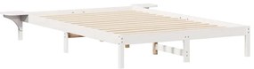 vidaXL Κρεβατοκάμαρα με Πλαϊνά Τραπέζια Λευκό 160 x 210 cm