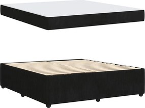vidaXL Σκελετός Κρεβατιού Μαύρο 180 x 200 cm ύφασμα
