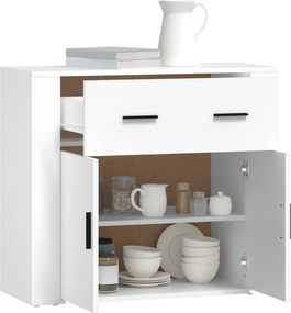 vidaXL Ντουλάπι Λευκό 80 x 33 x 70 εκ. από Επεξεργασμένο Ξύλο