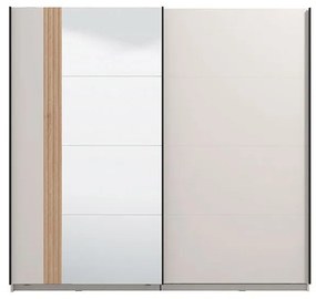 Ντουλάπα με Καθρέφτη Belfort 220 Cashmere - Artisan 220x61x205 εκ. 220x61x205 εκ.