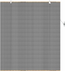 vidaXL Ρόλερ (στόρι) Γκρι 140 x 160 cm Μπαμπού