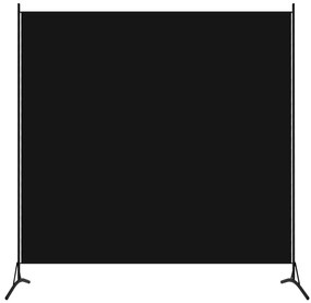 vidaXL Διαχωριστικό Δωματίου Μαύρο 175 x 180 εκ. Υφασμάτινο