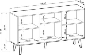 Μπουφές Willy II - 154.00Χ39.00Χ83.00cm