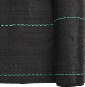 vidaXL Μεμβράνη Εδαφοκάλυψης Μαύρη 1,5x25 μ. από Πολυπροπυλένιο