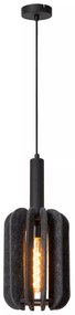 Φωτιστικό Κρεμαστό Lucide 45492-01-36 RAFAL Γκρι (Grey)|Μαύρο Ματ (Black Mat)