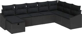 vidaXL Σετ Καναπέ Κήπου με μαξιλάρι 8 pcs συνθετικό ρατάν