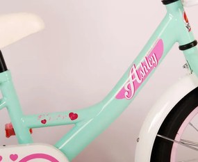 Ashley 16 Inch 23 cm Girls Coaster Brake Mint Green/White
