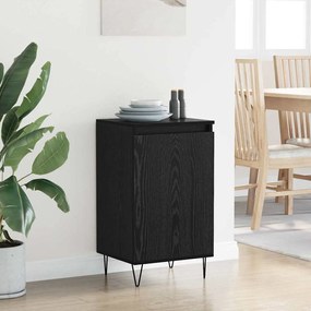 vidaXL Πλαϊνό γραφείο Μαύρη Οξυά 40 x 35 x 70 εκ. Επεξεργασμένο ξύλο