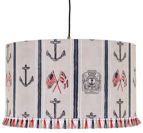 Φωτιστικό Οροφής Buccaneers Of Bahamas CL50299 45X28Cm MindTheGap Metal, Fabric