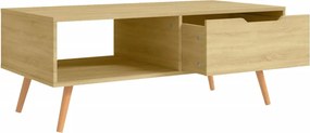 vidaXL Τραπεζάκι Σαλονιού Sonoma Δρυς 100x49,5x43 εκ. Επεξεργ. Ξύλο