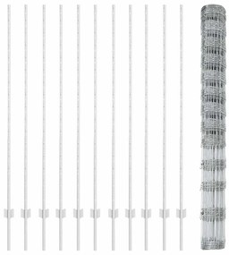 vidaXL Τεντώτο με στήριγμα Ασημί 1,5 x 25 m Ατσάλι