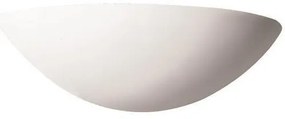 Απλίκα Τοίχου 1XE14 31X9.5X12.5 Γύψος Οβάλ 147-53308 Λευκό Eurolamp-147-53308-Λευκό 147-53308