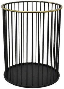 Κηροπήγιο Κυλινδρικό 834921 10x10x12,5cm Black-Gold Ankor Metal