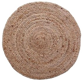 Carpet Solon Inart beige jute 100x100x1cm 100x1x100 εκ.