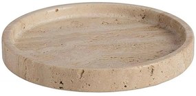 Διακοσμητικός Δίσκος Travertine AH-AX24152 Φ20x2,5cm Marble Beige Andrea House Marble