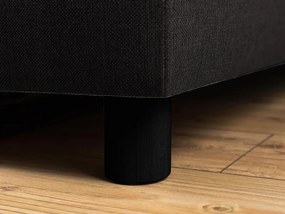 Γωνιακός Καναπές Scandinavian Choice C153, Ανθρακί, Μαύρο, 254x194x82cm, Πόδια: Πλαστική ύλη | Epipla1.gr