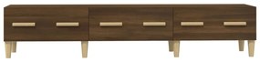 vidaXL Έπιπλο Τηλεόρασης Καφέ Δρυς 150x34,5x30 εκ. Επεξεργασμένο Ξύλο