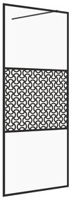 Διαχωριστικό Ντουζιέρας Μαύρο 115 x 195 εκ. Διαφανές Γυαλί ESG - Μαύρο