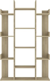 vidaXL Βιβλιοθήκη Sonoma Δρυς 86 x 25,5 x 140 εκ. από Επεξ. Ξύλο
