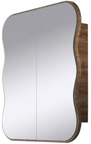 Καθρέπτης Μπάνιου Με Ντουλάπι Day Dream 552NOS1217 60x12x70cm Walnut Μοριοσανίδα