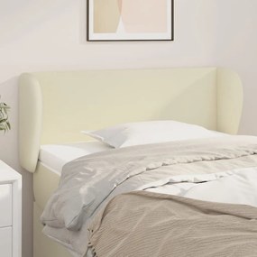 vidaXL Κεφαλάρι με Πτερύγια Κρεμ 83x23x78/88 εκ. Συνθετικό Δέρμα