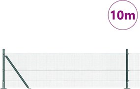 vidaXL Στύλος Περιφράξεων Πράσινο 10 x 0,6 μ (12 x 12 mm δίχτυ)