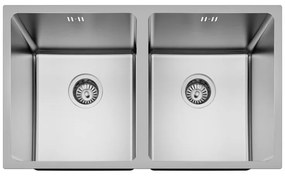 Geman Νεροχύτης Ένθετος Ανοξείδωτος Μ75xΠ44cm Inox