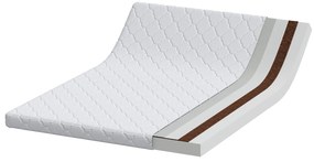 vidaXL Στρώματα Λευκό 200 x 140 cm 100% ύφασμα πολυεστέρα