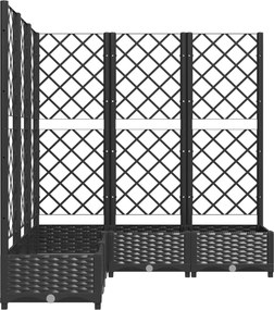 vidaXL Κήπος Μαύρο 120 x 120 x 121,5 cm